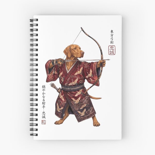 Item preview, Anime Vizsla Warrior Kyudo Japanese Art Dog Lover designed and sold by dian-rody-crest.
