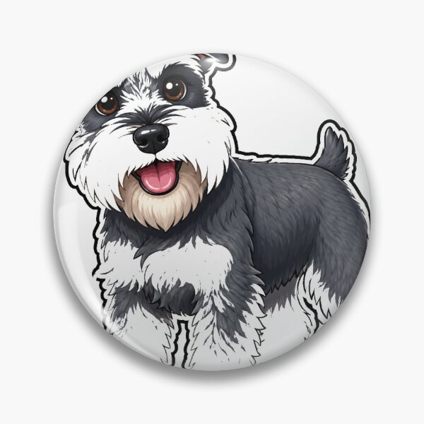 Item preview, Cute Miniature Schnauzer Dog Sticker designed and sold by RedRubyBubble.