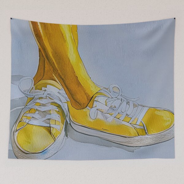 Item preview, Yellow sneaks designed and sold by Jonnybonnie.
