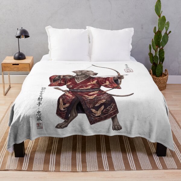 Item preview, Anime Weimaraner Warrior Kyudo Japanese Art Dog Lover designed and sold by dian-rody-crest.