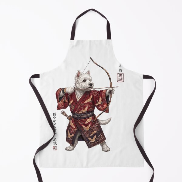 Item preview, Anime West Highland White Terrier Warrior Kyudo Japanese Art Dog Lover designed and sold by dian-rody-crest.