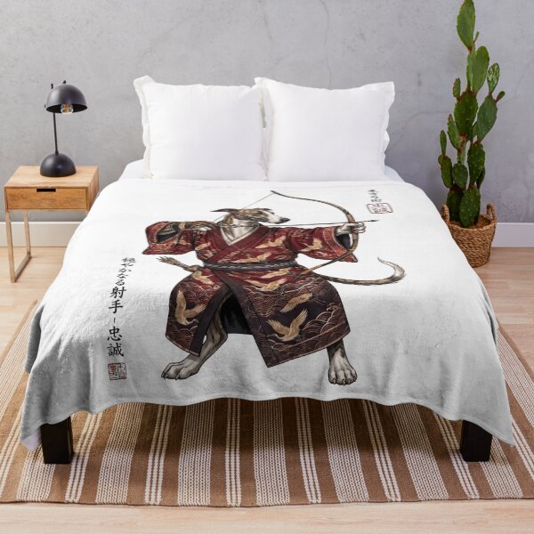 Item preview, Anime Whippet Warrior Kyudo Japanese Art Dog Lover designed and sold by dian-rody-crest.