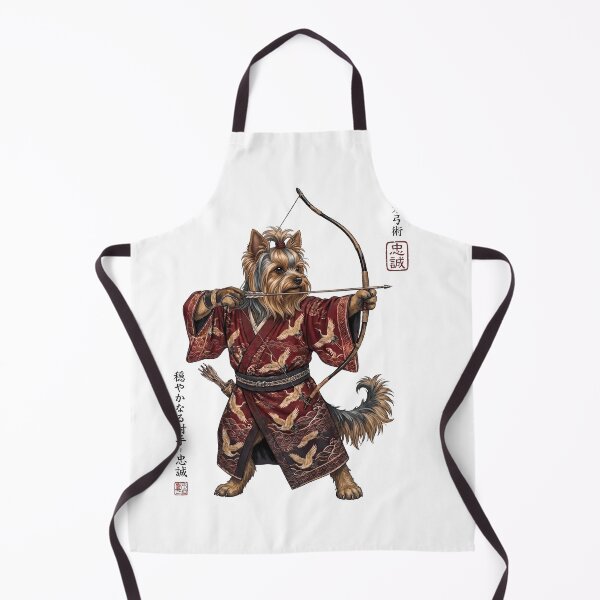 Item preview, Anime Yorkshire Terrier Warrior Kyudo Japanese Art Dog Lover designed and sold by dian-rody-crest.