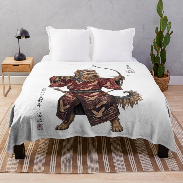 Item preview, Anime Yorkshire Terrier Warrior Kyudo Japanese Art Dog Lover designed and sold by dian-rody-crest.