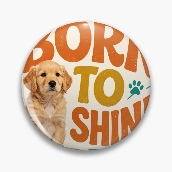 Item preview, Retro Sunset Dog Motivational Design Born to shine designed and sold by feelingblessed.