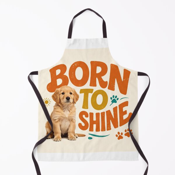 Item preview, Retro Sunset Dog Motivational Design Born to shine designed and sold by feelingblessed.