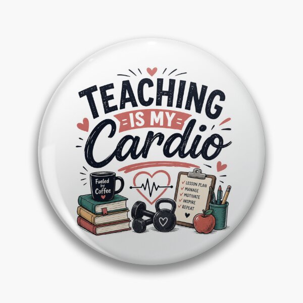 Item preview, Teaching Is My Cardio – Funny Teacher Workout Coffee Design designed and sold by RJACreative.
