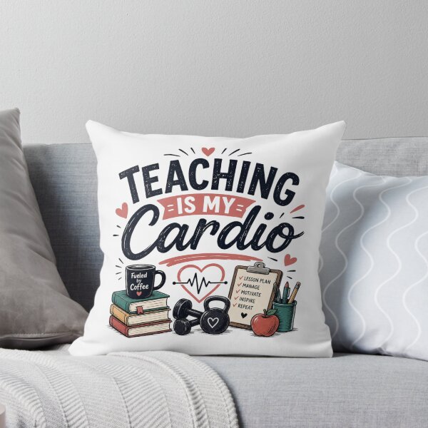 Item preview, Teaching Is My Cardio – Funny Teacher Workout Coffee Design designed and sold by RJACreative.