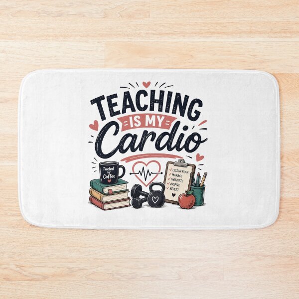 Item preview, Teaching Is My Cardio – Funny Teacher Workout Coffee Design designed and sold by RJACreative.