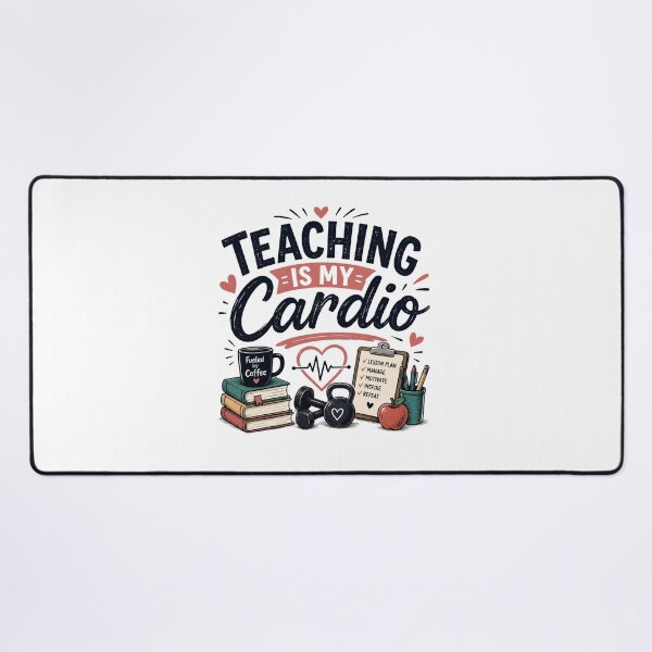 Item preview, Teaching Is My Cardio – Funny Teacher Workout Coffee Design designed and sold by RJACreative.