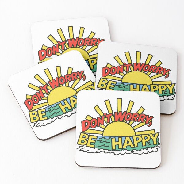 Item preview, Don't Worry Be Happy Retro Shirt designed and sold by GrooveAndGlow.
