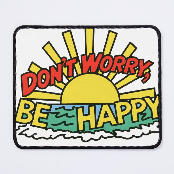 Item preview, Don't Worry Be Happy Retro Shirt designed and sold by GrooveAndGlow.