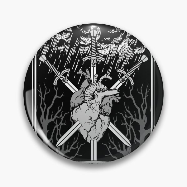 Item preview, Three of Swords Tarot Card designed and sold by RavenWake.