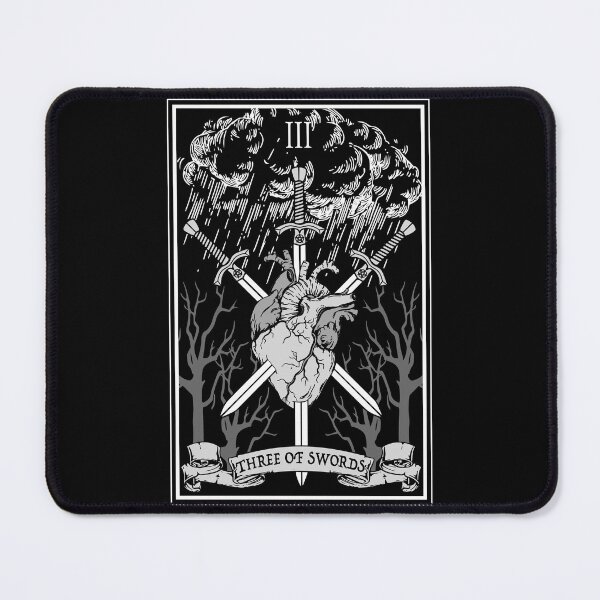Item preview, Three of Swords Tarot Card designed and sold by RavenWake.