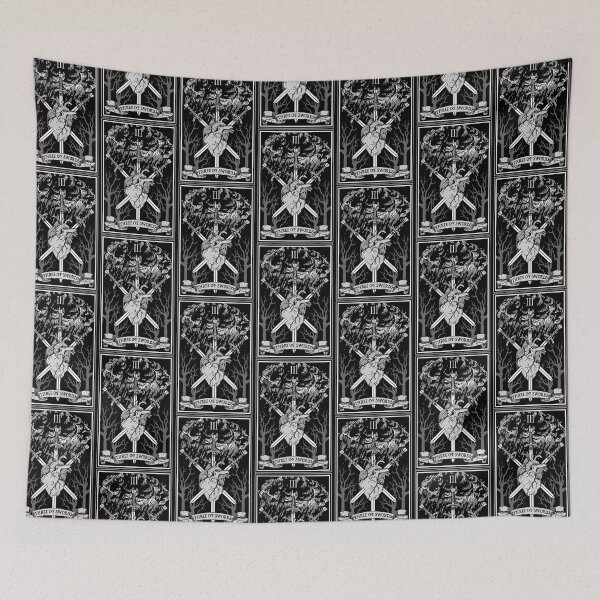 Item preview, Three of Swords Tarot Card designed and sold by RavenWake.