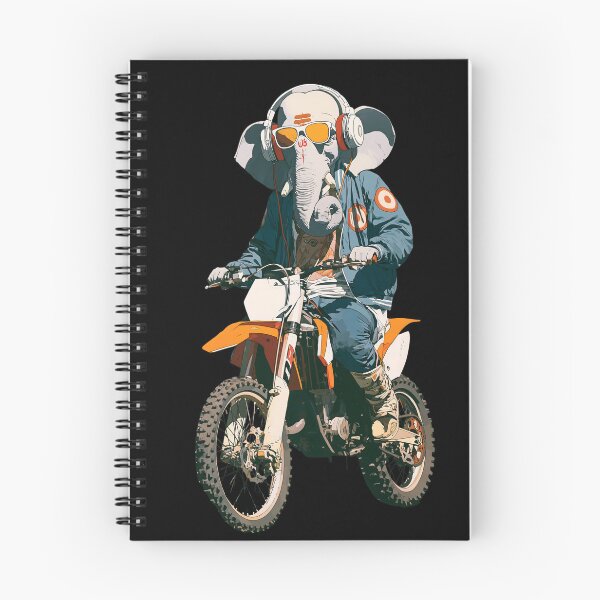 Item preview, Cool Elephant Riding Motocross Dirt Bike Green Jacket Pop Art designed and sold by PANNARUK THAILAND.