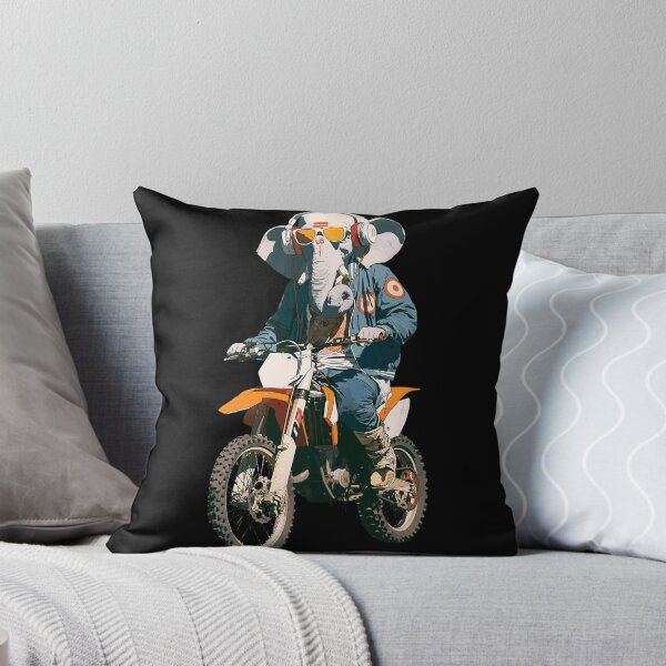 Item preview, Cool Elephant Riding Motocross Dirt Bike Green Jacket Pop Art designed and sold by PANNARUK THAILAND.