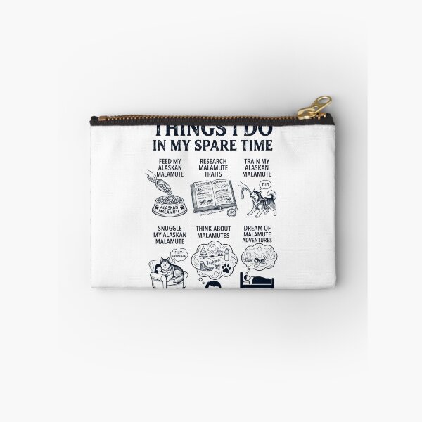 Item preview, Funny Alaskan Malamute Lover Spare Time Activities designed and sold by dian-rody-crest.