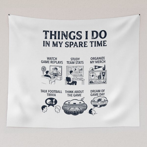 Item preview, Funny American Football Lover Spare Time Activities designed and sold by dian-rody-crest.