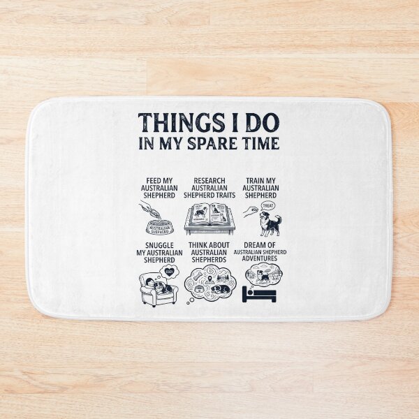 Item preview, Funny Australian Shepherd Lover Spare Time Activities designed and sold by dian-rody-crest.
