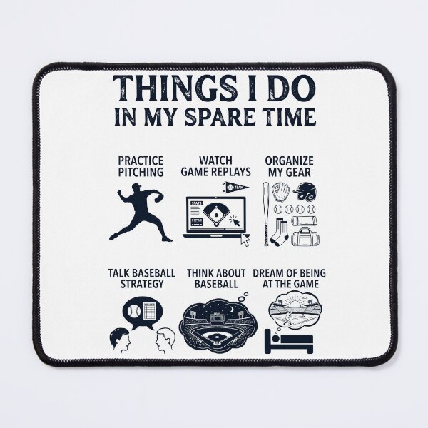 Item preview, Funny Baseball Lover Spare Time Activities designed and sold by dian-rody-crest.