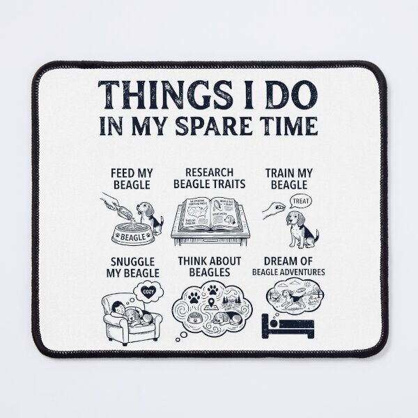 Item preview, Funny Beagle Lover Spare Time Activities designed and sold by dian-rody-crest.