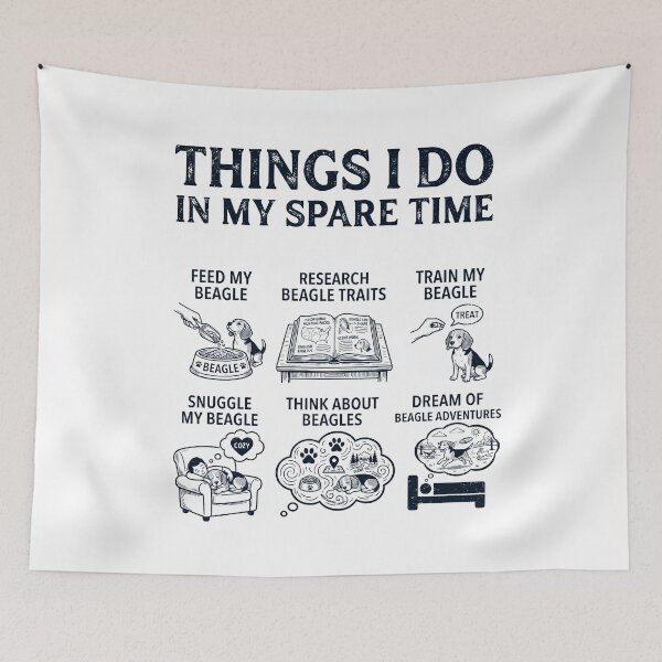 Item preview, Funny Beagle Lover Spare Time Activities designed and sold by dian-rody-crest.