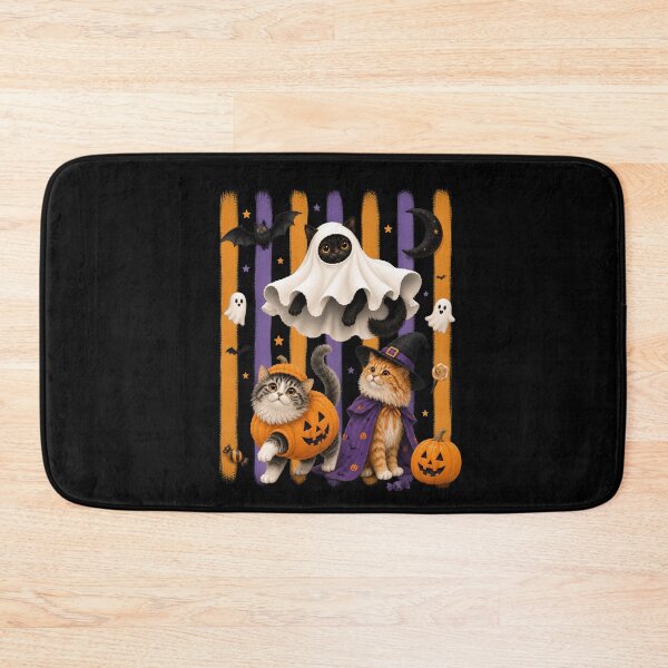 Item preview, Cute Halloween Cats in Ghost Pumpkin and Witch Costumes designed and sold by VioletNance.