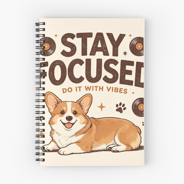 Item preview, Stay Focused Do It With Vibes  Motivational Retro Dog designed and sold by feelingblessed.
