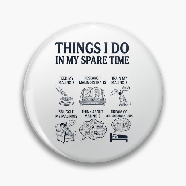 Item preview, Funny Belgian Malinois Lover Spare Time Activities designed and sold by dian-rody-crest.
