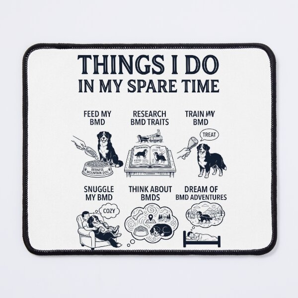 Item preview, Funny Bernese Mountain Dog Lover Spare Time Activities designed and sold by dian-rody-crest.