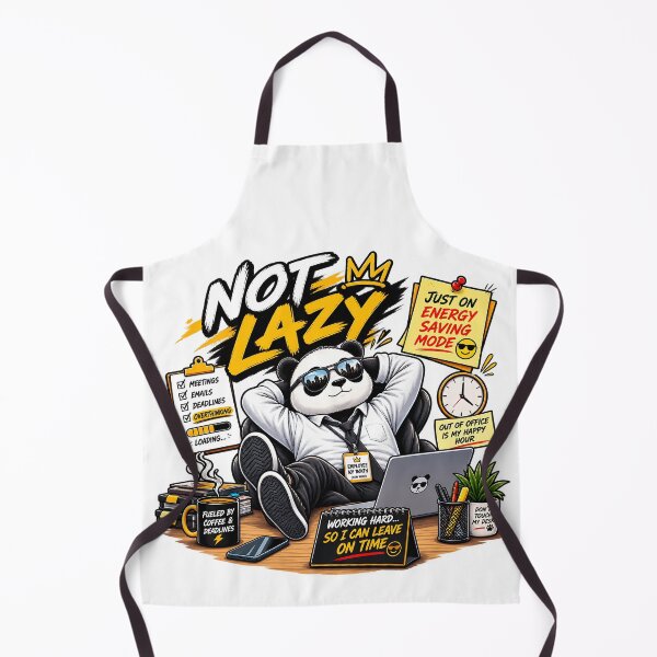Item preview, Not Lazy, Energy Saving Mode Funny Office Panda designed and sold by dytf79.