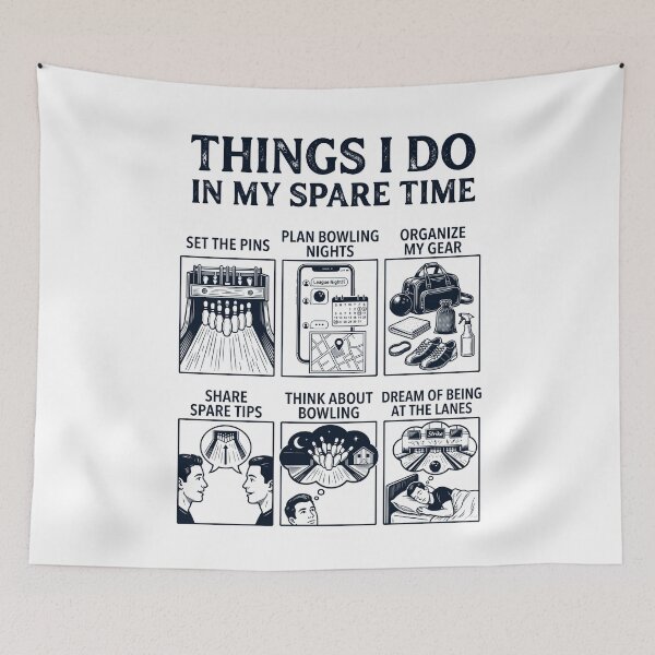 Item preview, Funny Bowling Lover Spare Time Activities designed and sold by dian-rody-crest.