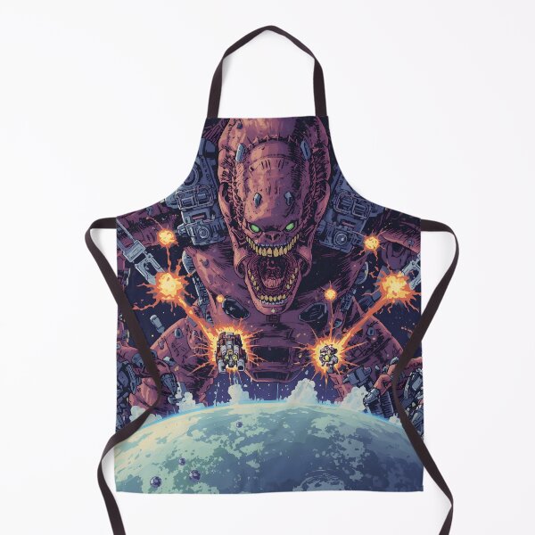 Item preview, Alien Boss Battle Retro Arcade Shmup Gaming Art designed and sold by ThePixelArchive.