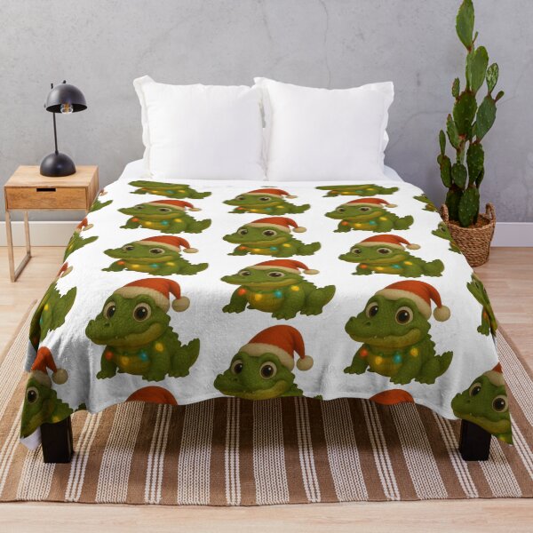 Aperçu de l'œuvre Crocodile nain de Noël créée et vendue par Sillytoe.