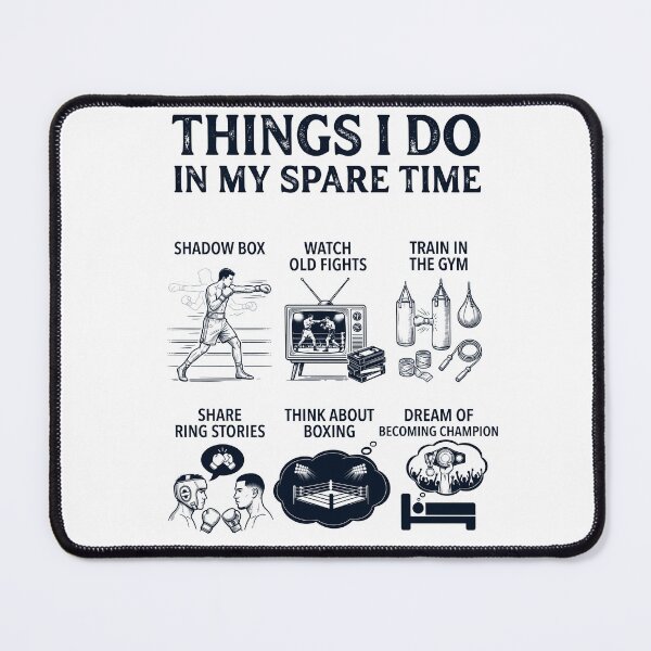 Item preview, Funny Boxing Lover Spare Time Activities designed and sold by dian-rody-crest.