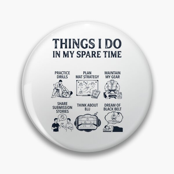 Item preview, Funny Brazilian Jiu Jitsu Lover Spare Time Activities designed and sold by dian-rody-crest.