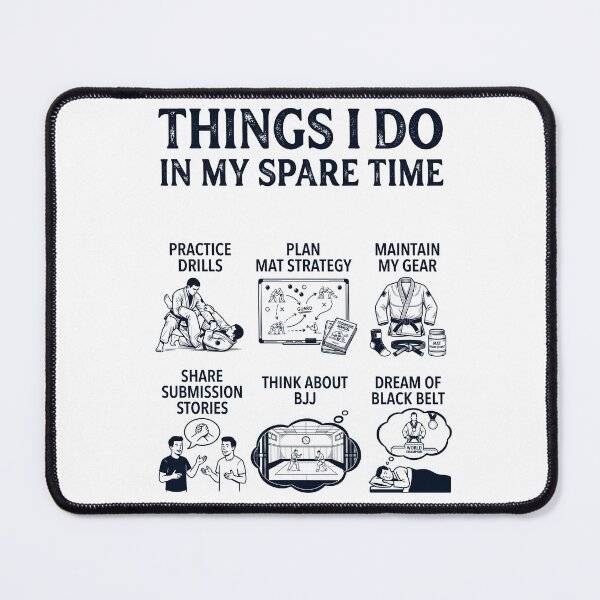 Item preview, Funny Brazilian Jiu Jitsu Lover Spare Time Activities designed and sold by dian-rody-crest.