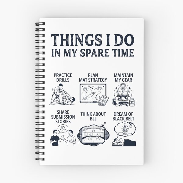 Item preview, Funny Brazilian Jiu Jitsu Lover Spare Time Activities designed and sold by dian-rody-crest.