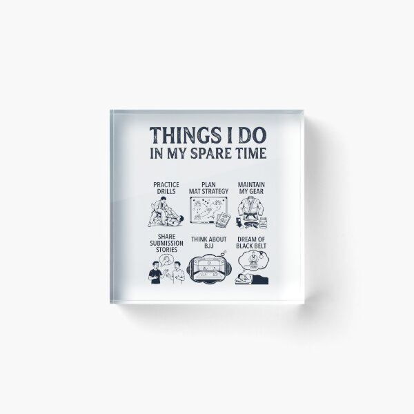 Item preview, Funny Brazilian Jiu Jitsu Lover Spare Time Activities designed and sold by dian-rody-crest.