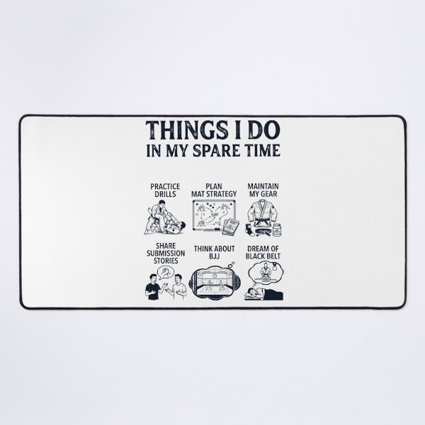 Item preview, Funny Brazilian Jiu Jitsu Lover Spare Time Activities designed and sold by dian-rody-crest.