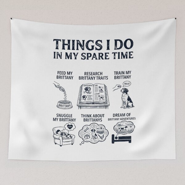 Item preview, Funny Brittany Lover Spare Time Activities designed and sold by dian-rody-crest.
