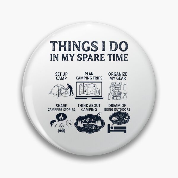 Item preview, Funny Camping Lover Spare Time Activities designed and sold by dian-rody-crest.