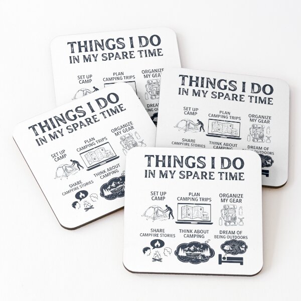 Item preview, Funny Camping Lover Spare Time Activities designed and sold by dian-rody-crest.