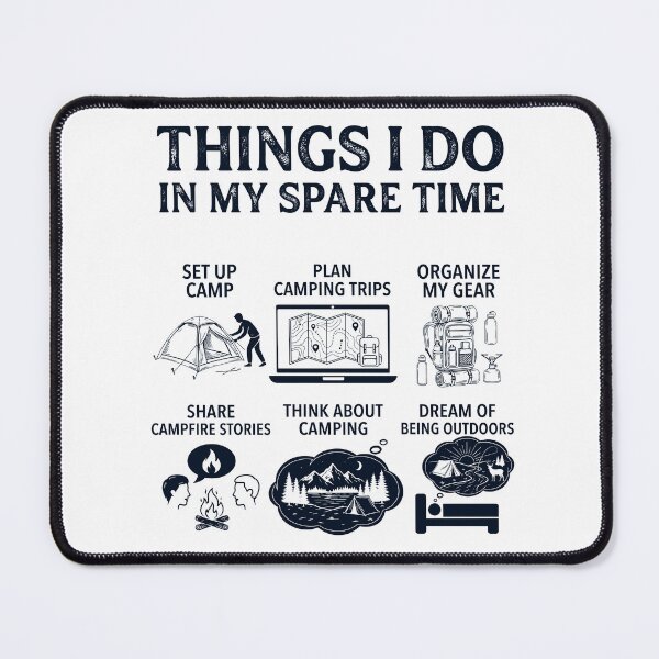 Item preview, Funny Camping Lover Spare Time Activities designed and sold by dian-rody-crest.