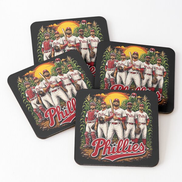 Item preview, Philadelphia Phillies Baseball Cornfield Team Mascot Sunset Fan Art Design designed and sold by SandraCoo71209.