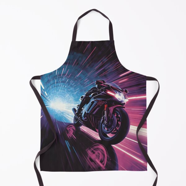 Item preview, Neon Motorcycle Racer Retro Arcade Cyberpunk Gaming Art designed and sold by ThePixelArchive.