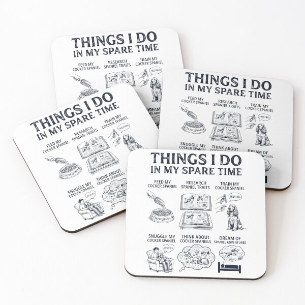 Item preview, Actividades divertidas para amantes de los cocker spaniels en su tiempo libre designed and sold by dian-rody-crest.