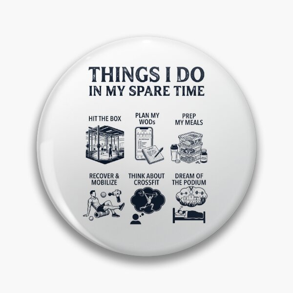Item preview, Funny CrossFit Lover Spare Time Activities designed and sold by dian-rody-crest.