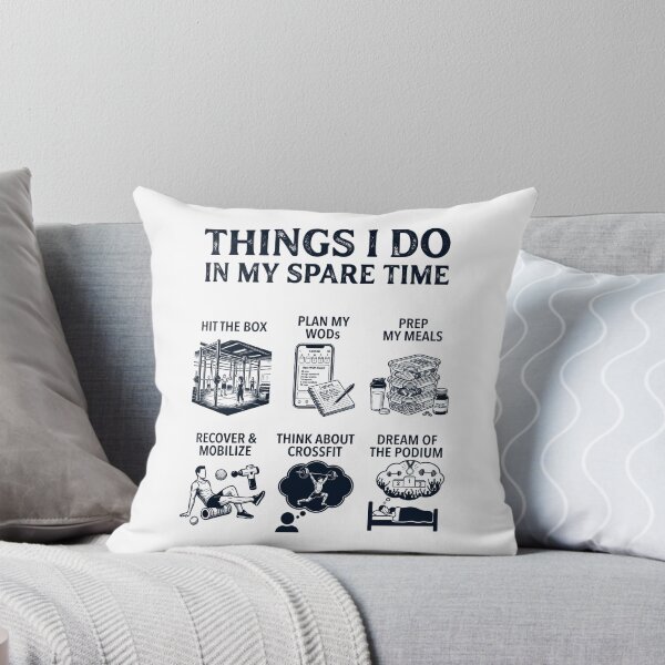 Item preview, Funny CrossFit Lover Spare Time Activities designed and sold by dian-rody-crest.